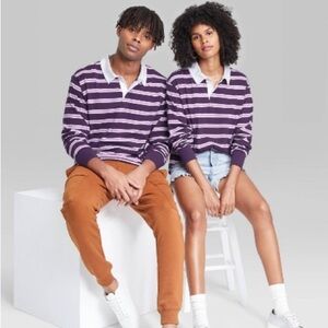 LONG Sleeve Oversized Rugby Polo T-
Shirt - Unisex - Wild Fable